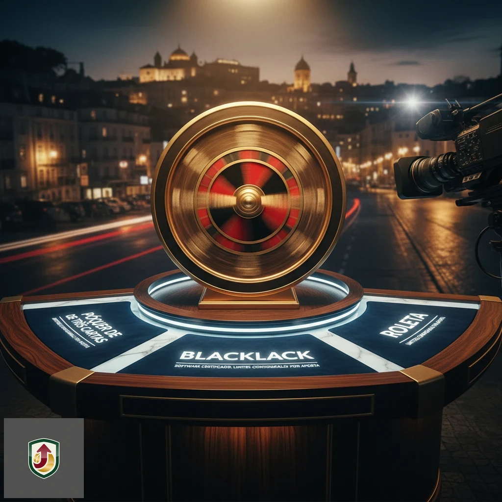 Mesa de blackjack digital com cartas distribuídas