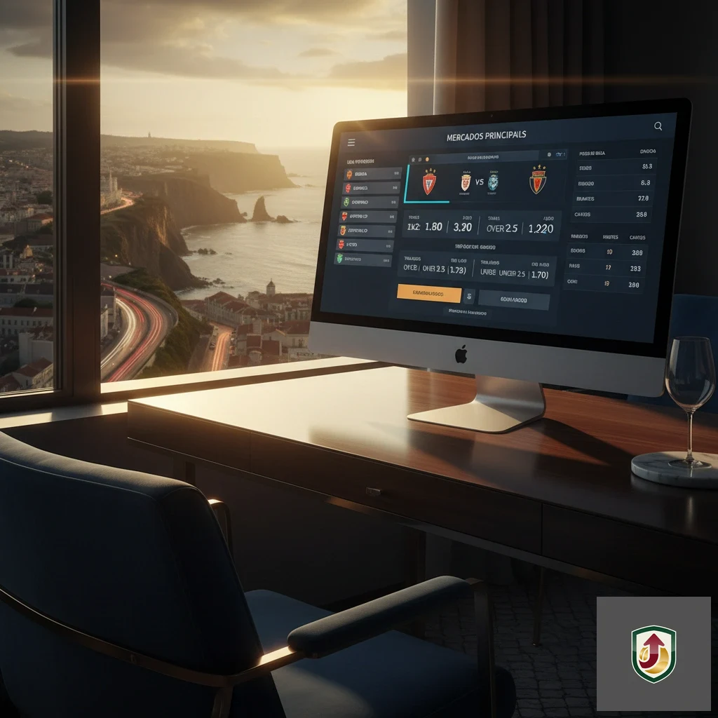 Interface da Sorte Aposta com lista de jogos e odds para futebol europeu.